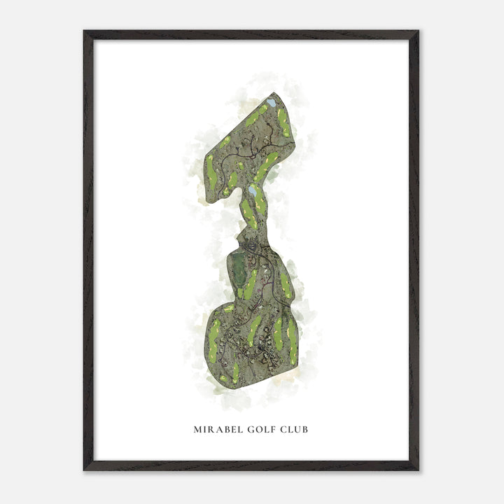 Print of Mirabel Golf Club Classic Map
