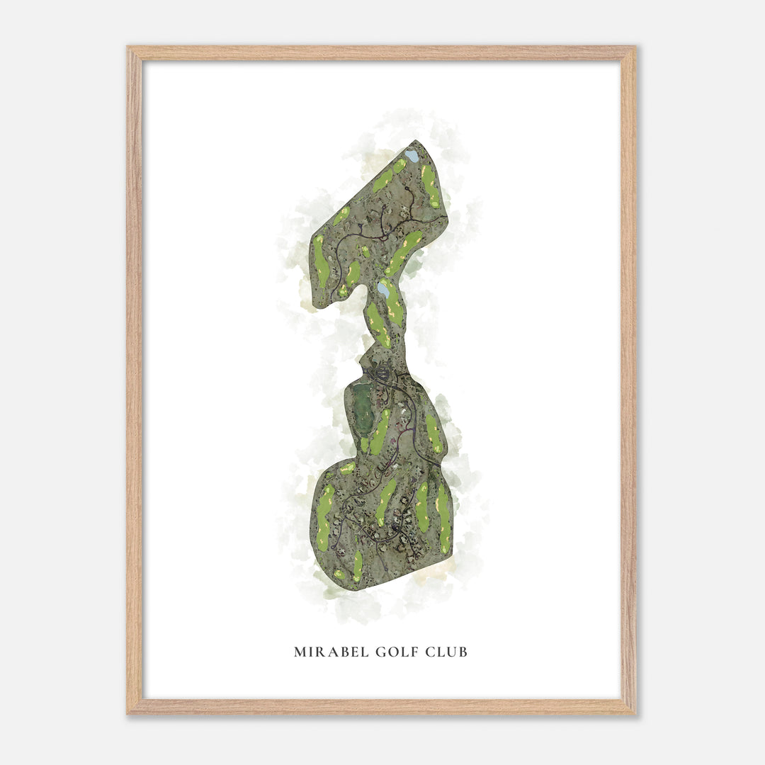 Print of Mirabel Golf Club Classic Map