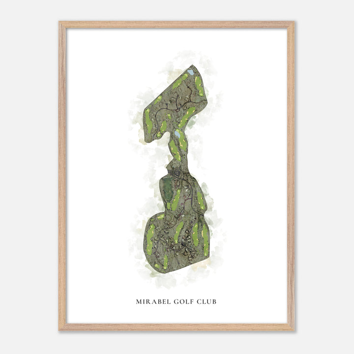 Print of Mirabel Golf Club Classic Map