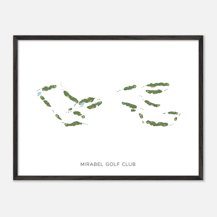 Print of Mirabel Golf Club Modern Map