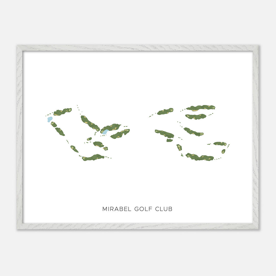Print of Mirabel Golf Club Modern Map