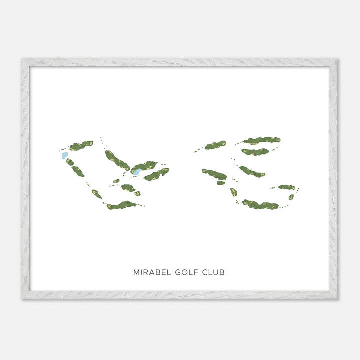 Print of Mirabel Golf Club Modern Map