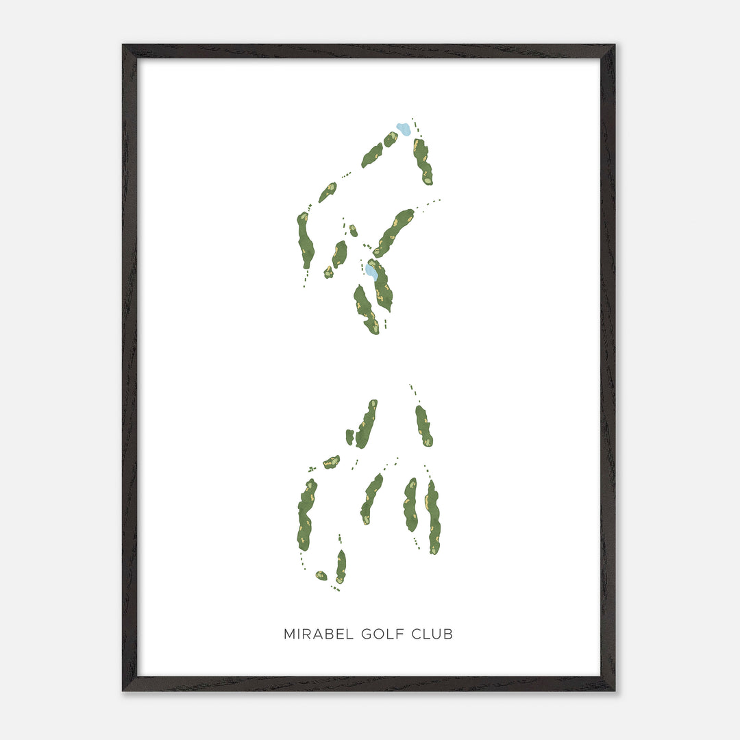 Print of Mirabel Golf Club Modern Map