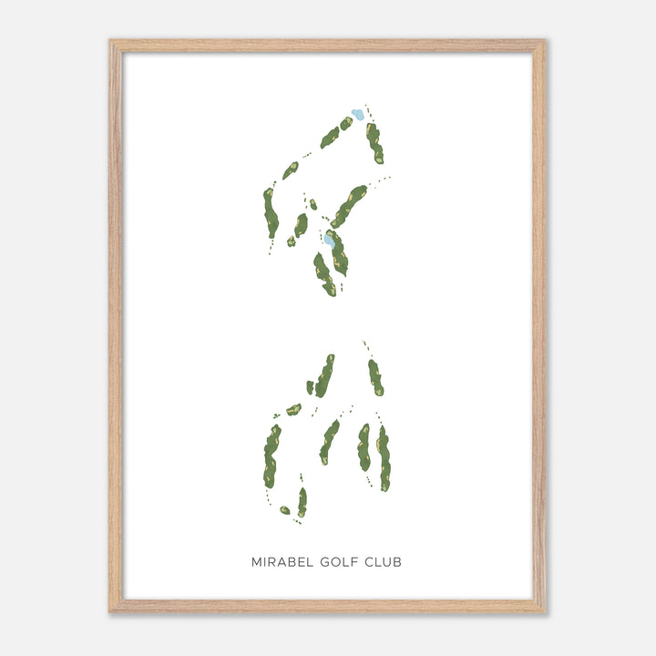 Print of Mirabel Golf Club Modern Map