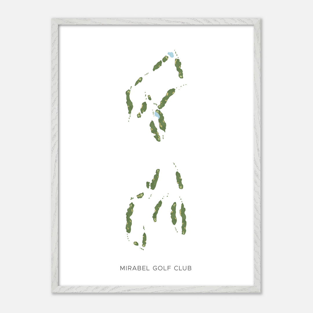 Print of Mirabel Golf Club Modern Map
