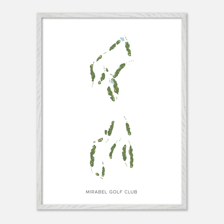 Print of Mirabel Golf Club Modern Map