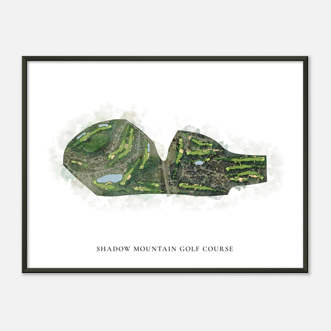 Print of Shadow Mountain Golf Course Classic Map