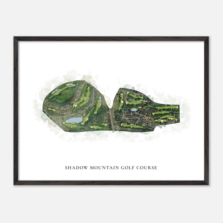 Print of Shadow Mountain Golf Course Classic Map