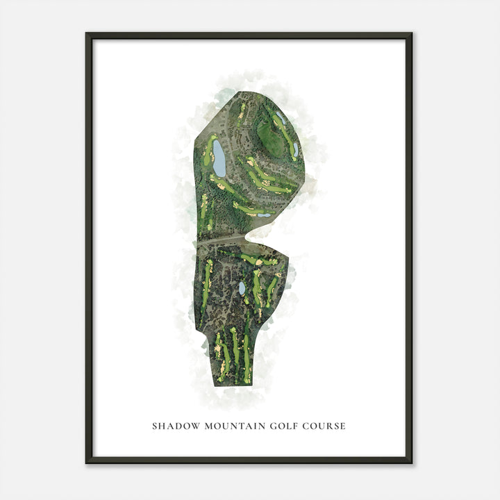 Print of Shadow Mountain Golf Course Classic Map