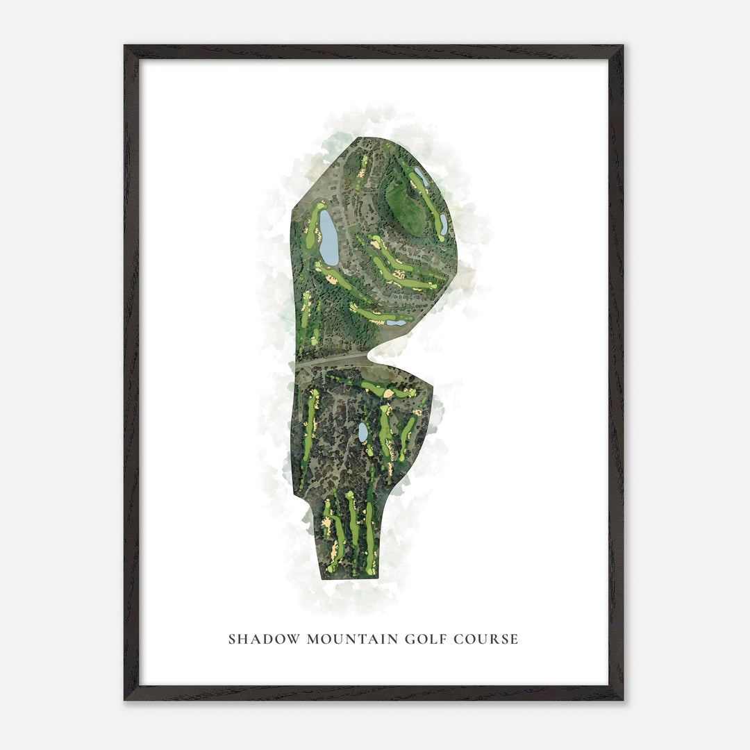 Print of Shadow Mountain Golf Course Classic Map