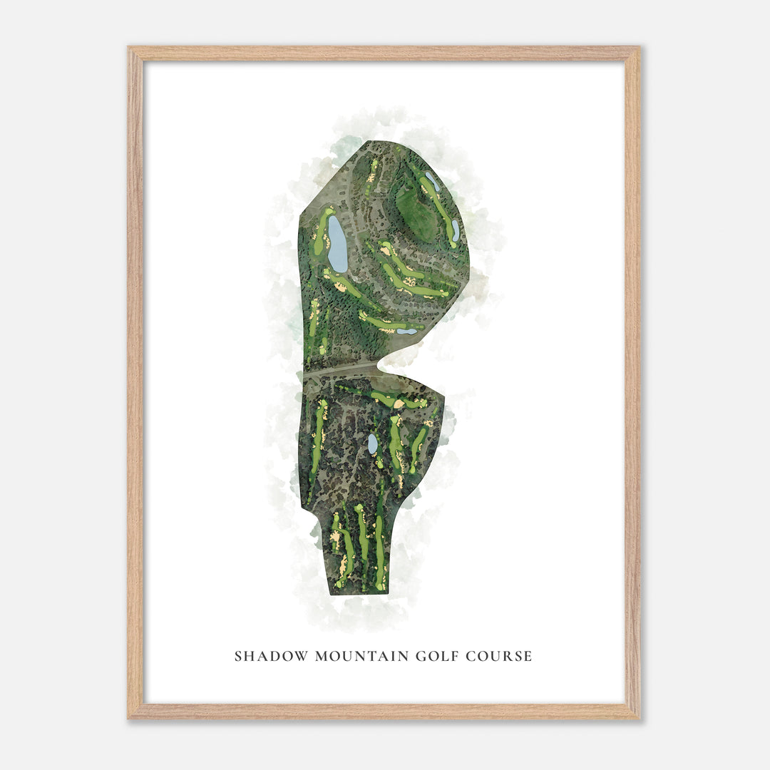 Print of Shadow Mountain Golf Course Classic Map