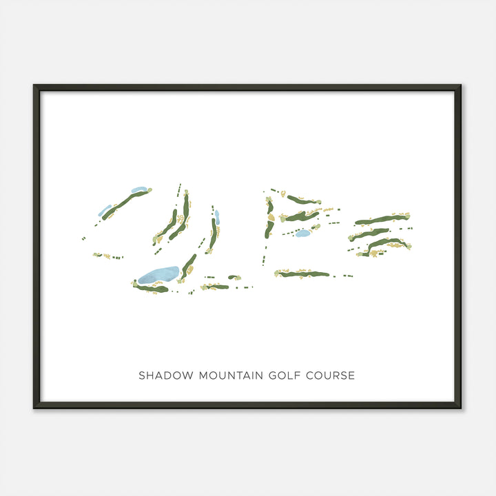 Print of Shadow Mountain Golf Course Modern Map