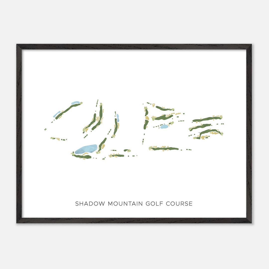 Print of Shadow Mountain Golf Course Modern Map
