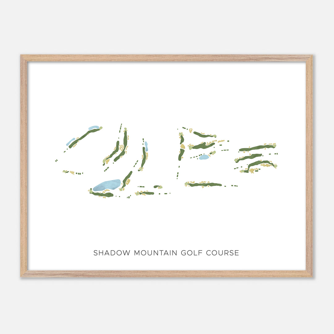 Print of Shadow Mountain Golf Course Modern Map