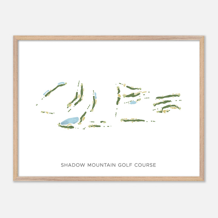 Print of Shadow Mountain Golf Course Modern Map