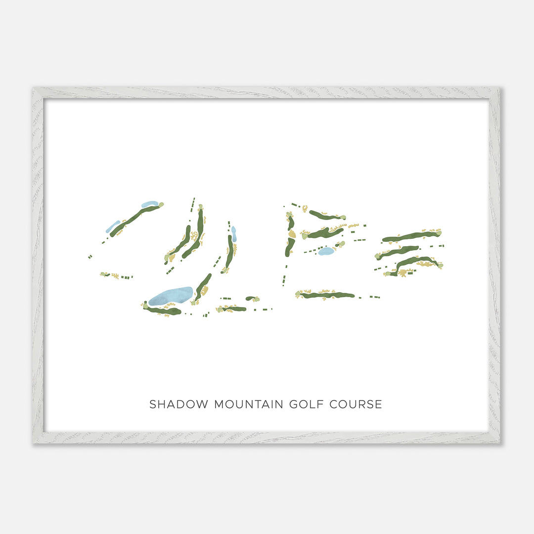Print of Shadow Mountain Golf Course Modern Map