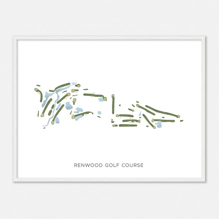 Print of Renwood Golf Course Modern Map