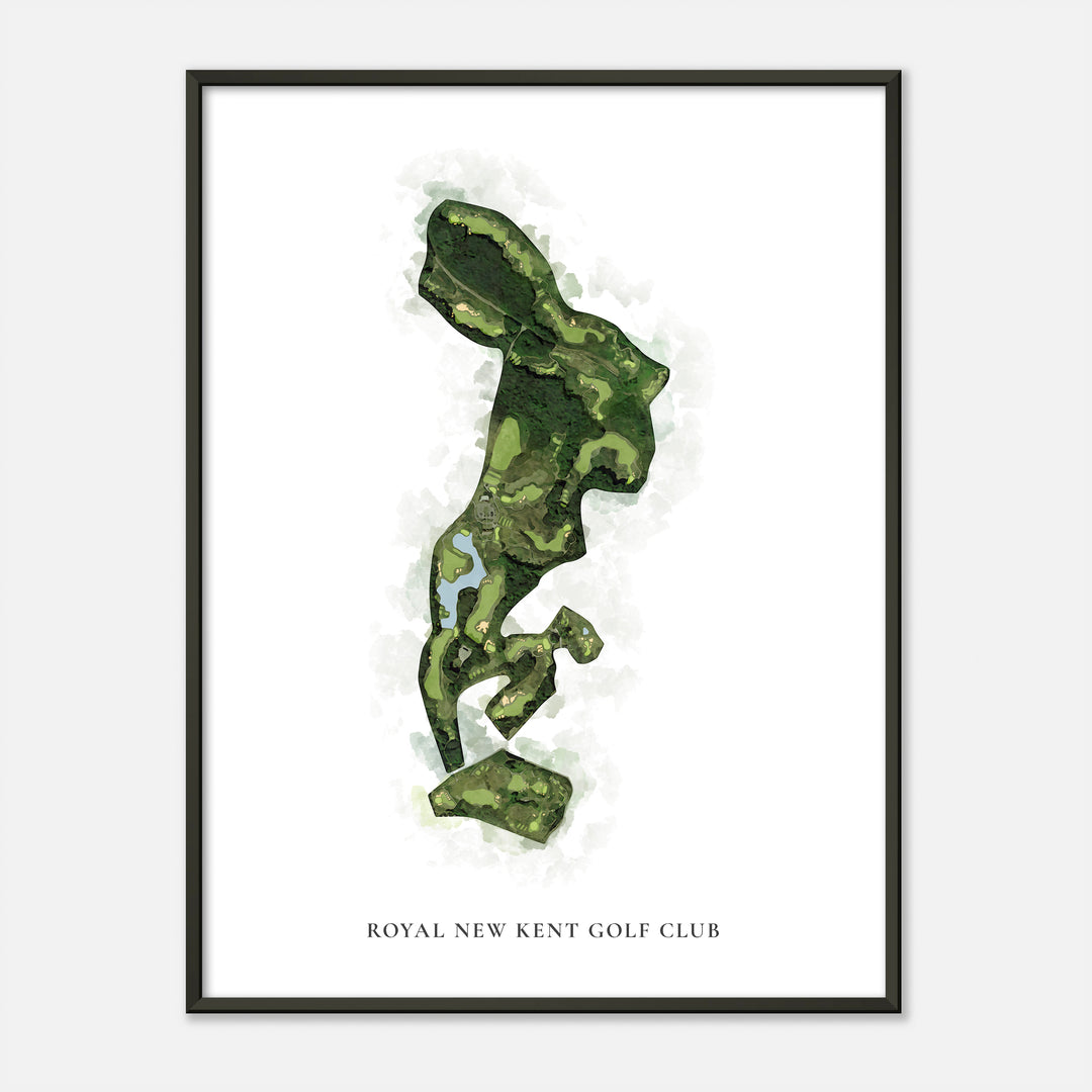 Print of Royal New Kent Golf Club Classic Map