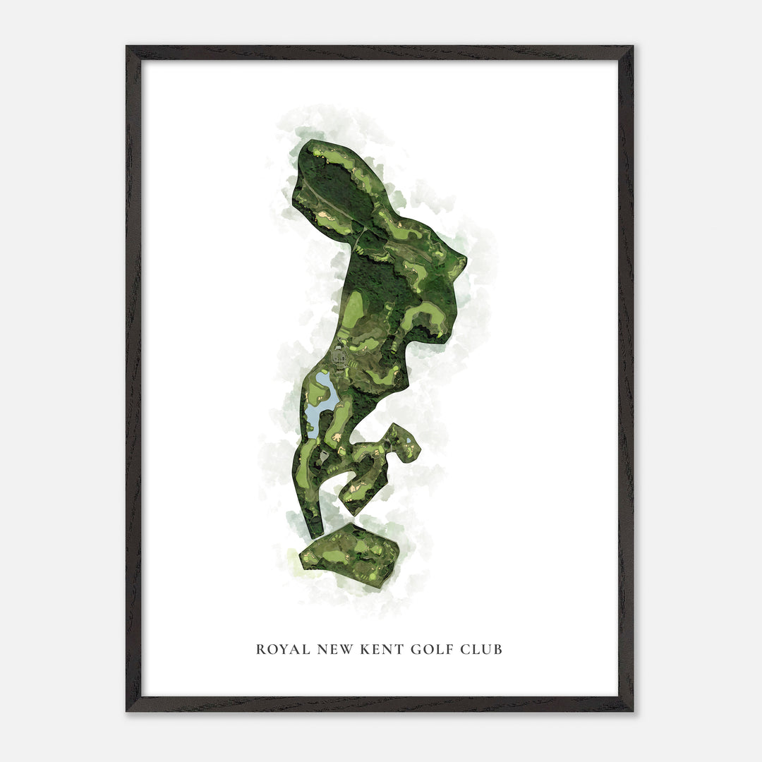 Print of Royal New Kent Golf Club Classic Map