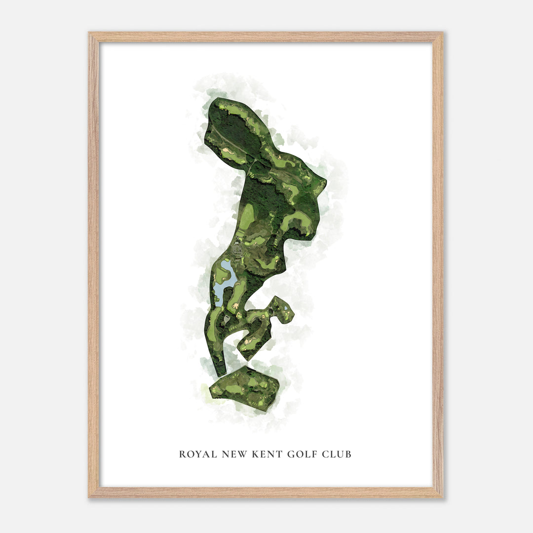 Print of Royal New Kent Golf Club Classic Map