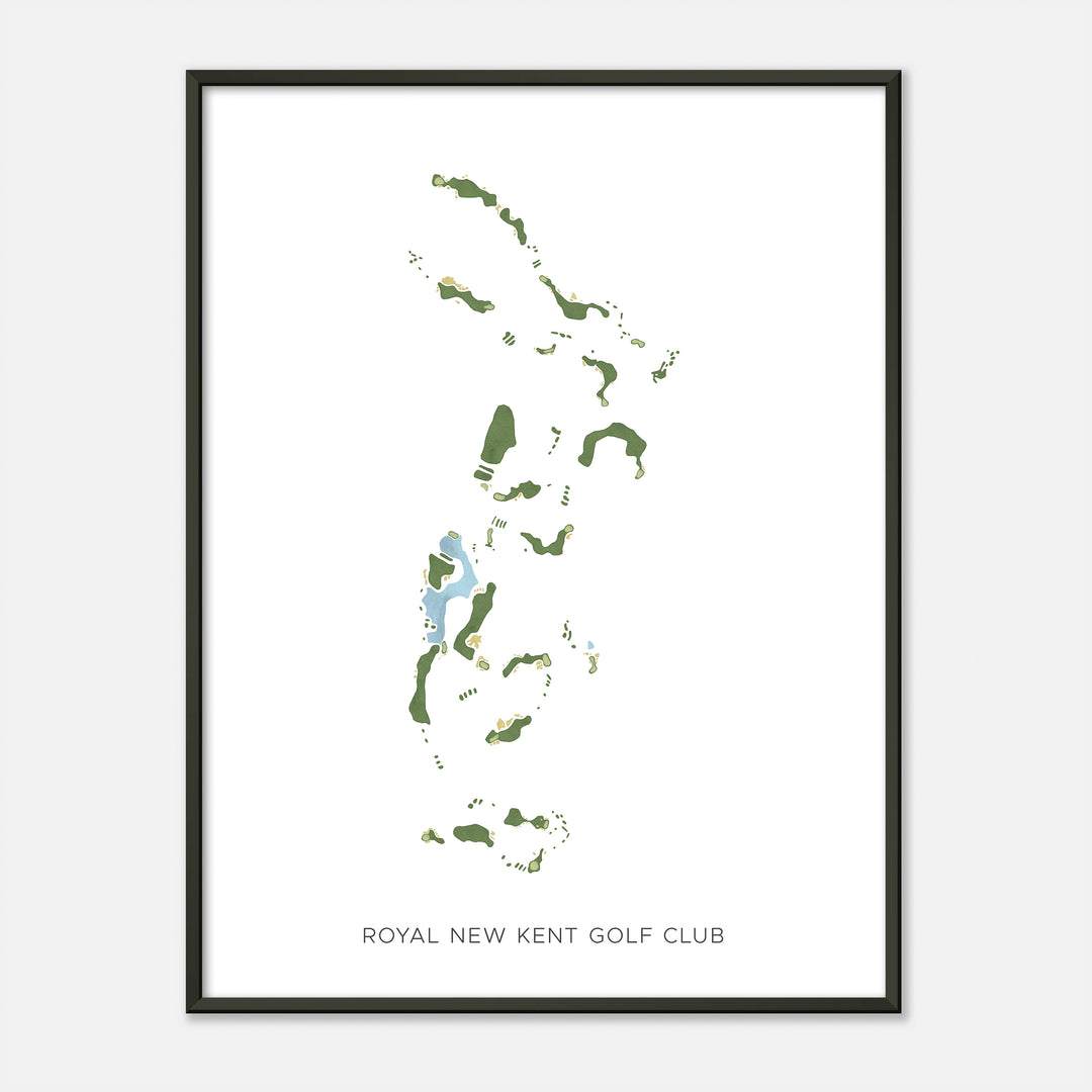 Print of Royal New Kent Golf Club Modern Map