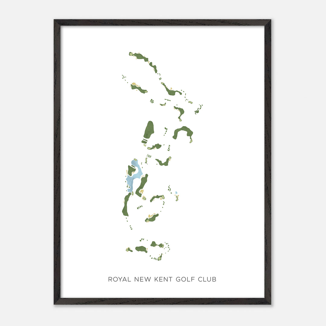 Print of Royal New Kent Golf Club Modern Map