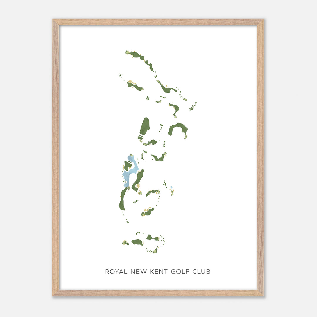 Print of Royal New Kent Golf Club Modern Map