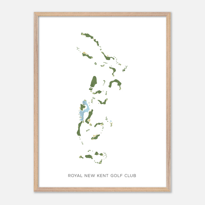 Print of Royal New Kent Golf Club Modern Map