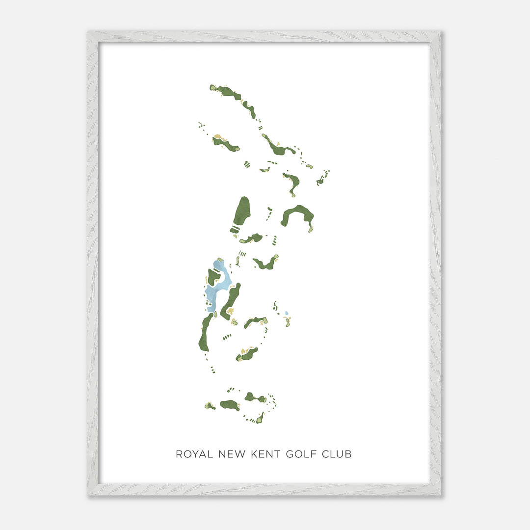 Print of Royal New Kent Golf Club Modern Map
