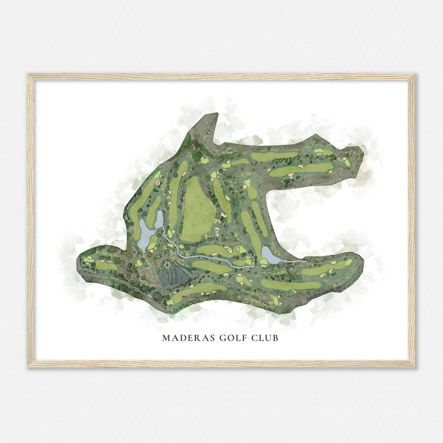 Print of Maderas Golf Club Classic Map