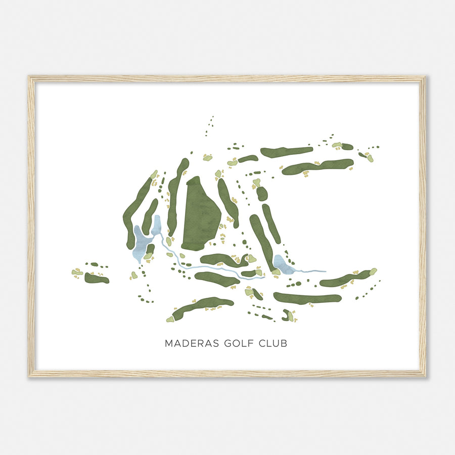 Print of Maderas Golf Club Modern Map