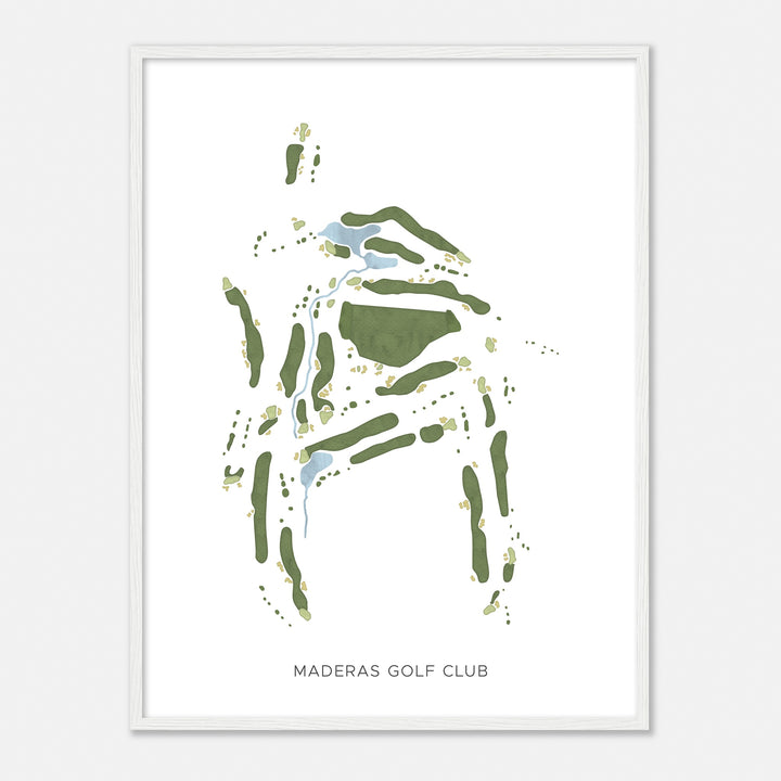 Print of Maderas Golf Club Modern Map