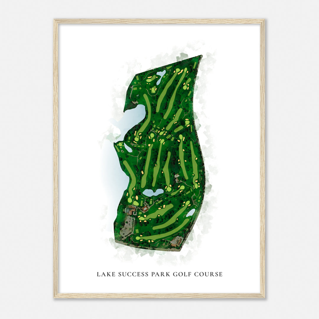 Print of Lake Success Park Golf Course Classic Map