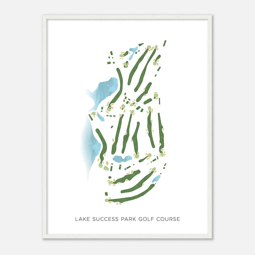 Print of Lake Success Park Golf Course Modern Map