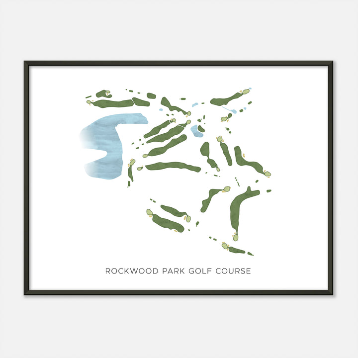 Print of Rockwood Park Golf Course Modern Map