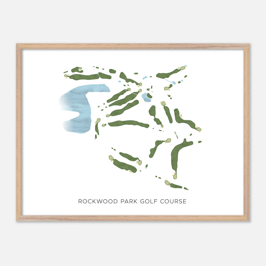 Print of Rockwood Park Golf Course Modern Map