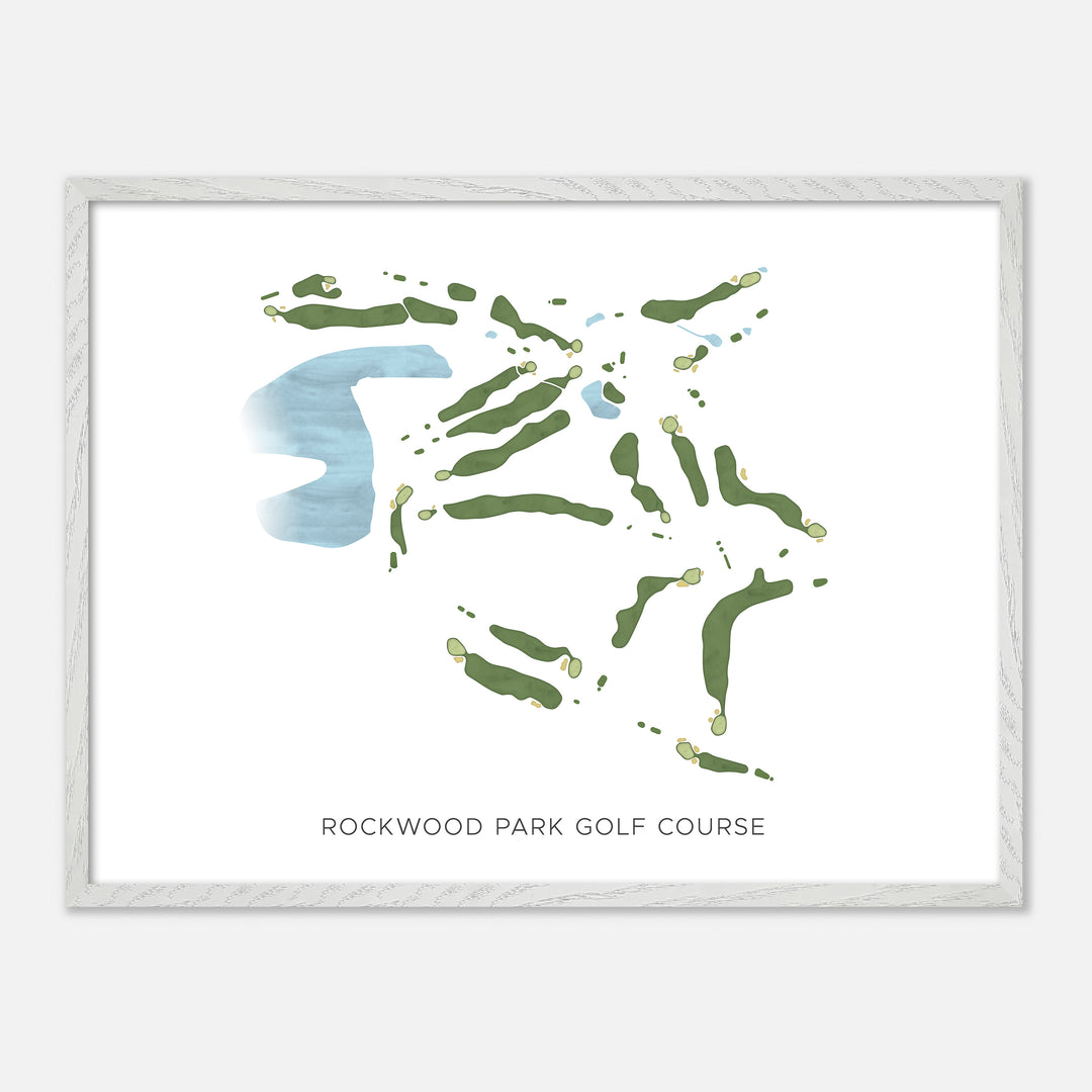 Print of Rockwood Park Golf Course Modern Map