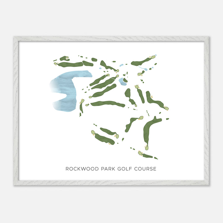 Print of Rockwood Park Golf Course Modern Map