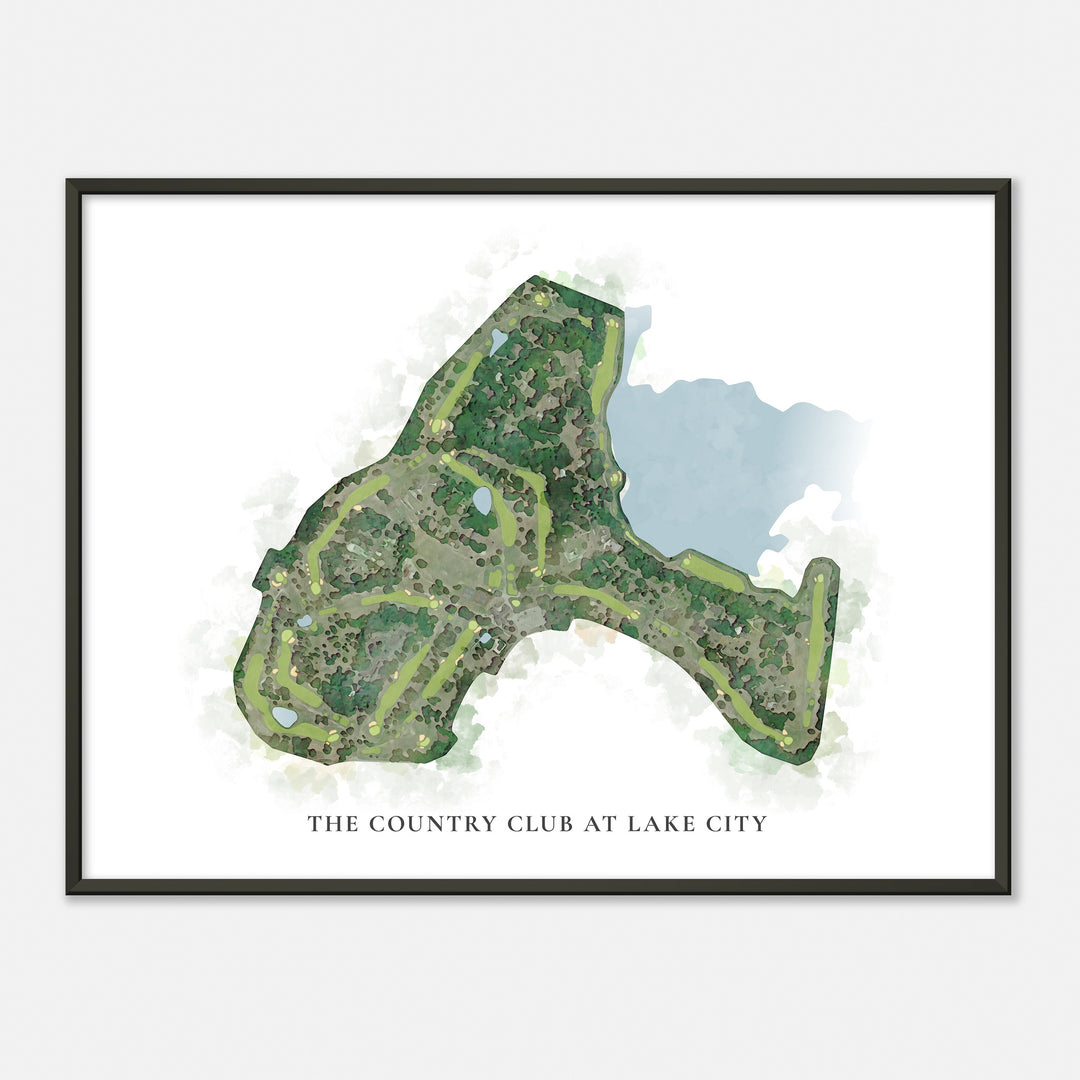 Print of The Country Club At Lake City Classic Map