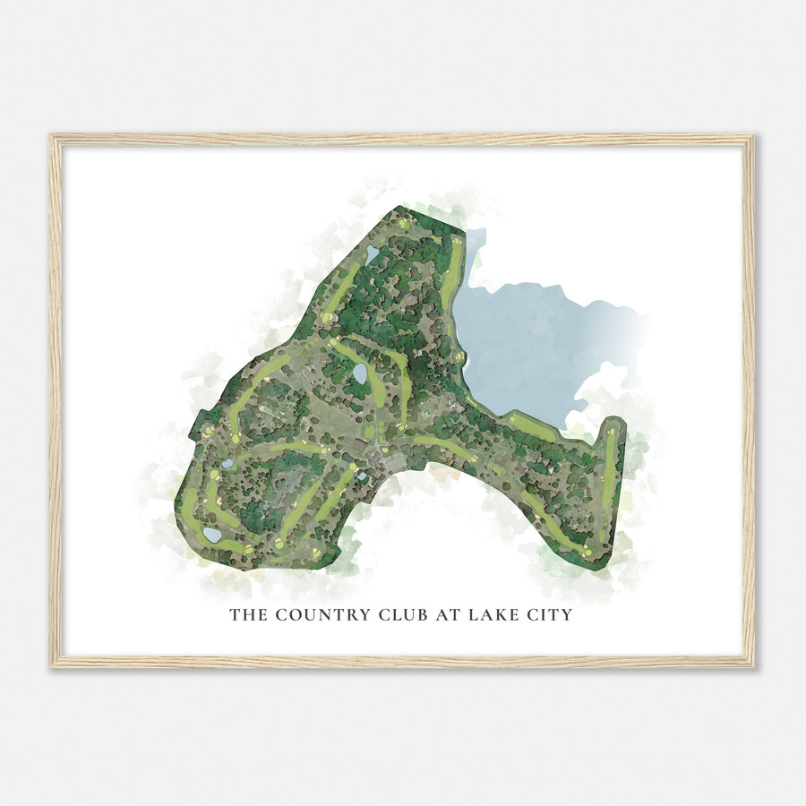 Print of The Country Club At Lake City Classic Map