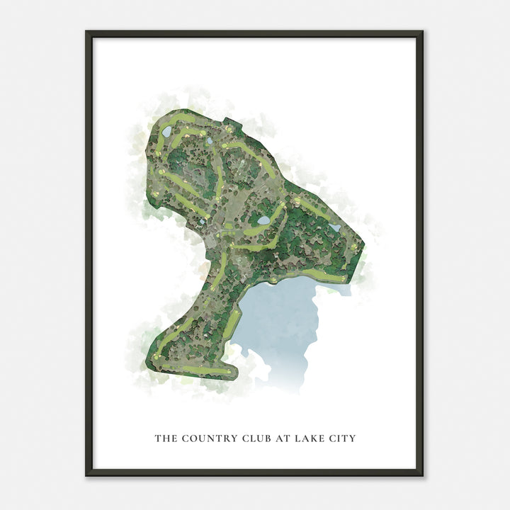 Print of The Country Club At Lake City Classic Map