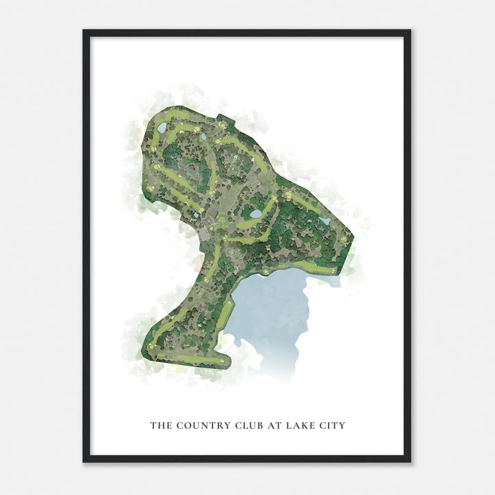 Print of The Country Club At Lake City Classic Map