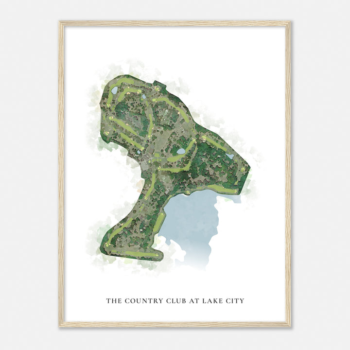 Print of The Country Club At Lake City Classic Map