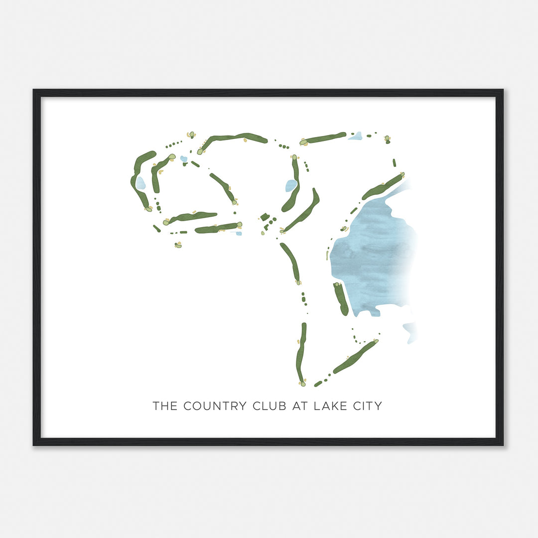 Print of The Country Club At Lake City Modern Map