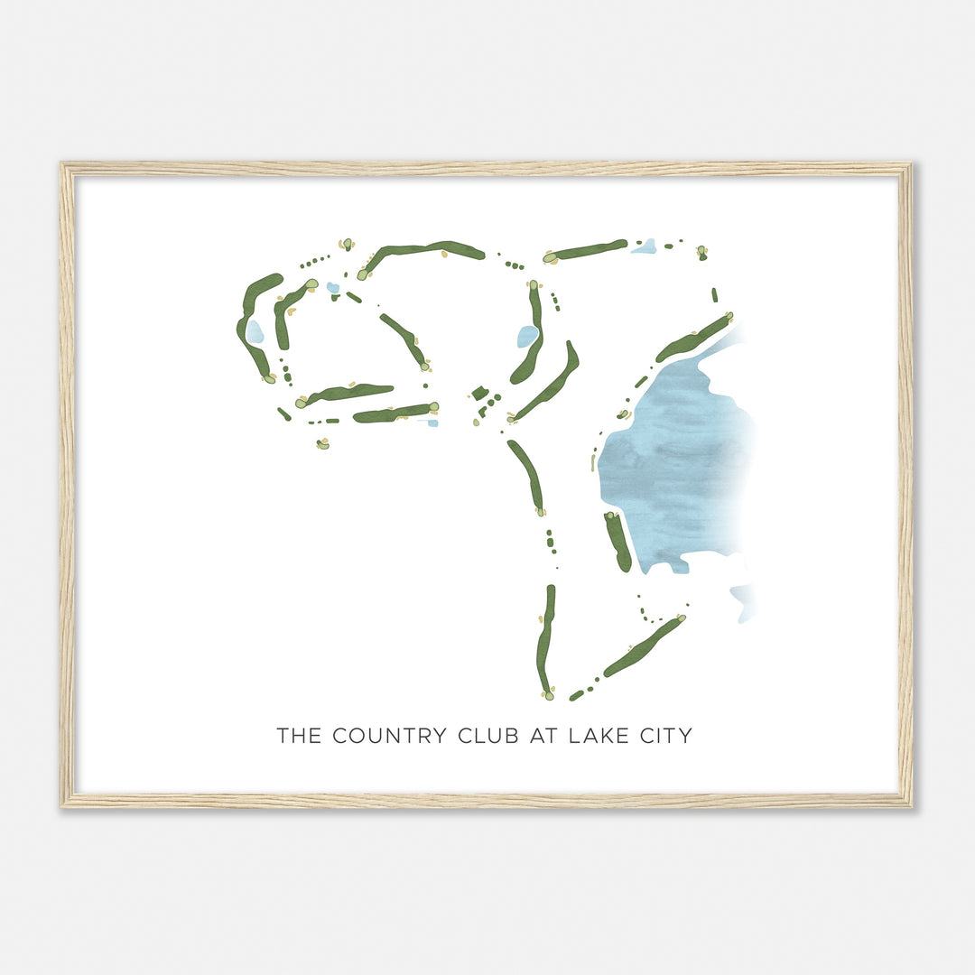 Print of The Country Club At Lake City Modern Map