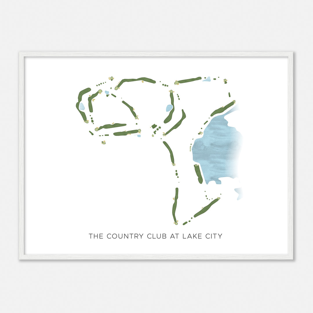 Print of The Country Club At Lake City Modern Map