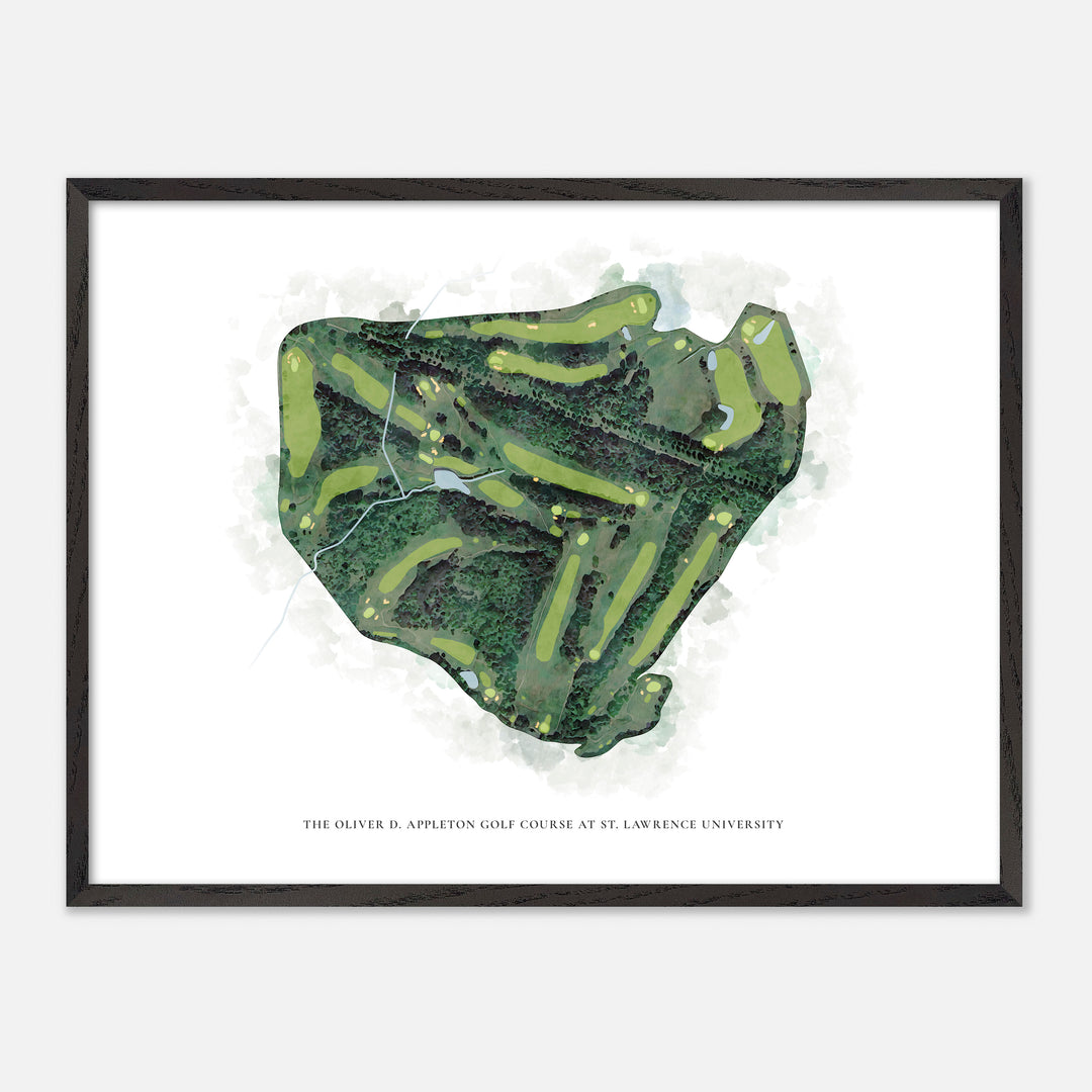 Print of The Oliver D. Appleton Golf Course At St. Lawrence University Classic Map