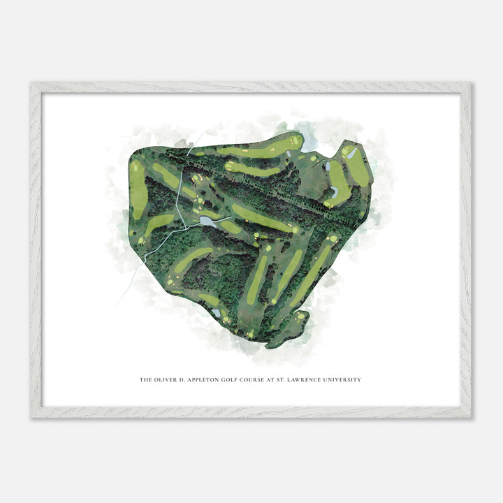 Print of The Oliver D. Appleton Golf Course At St. Lawrence University Classic Map