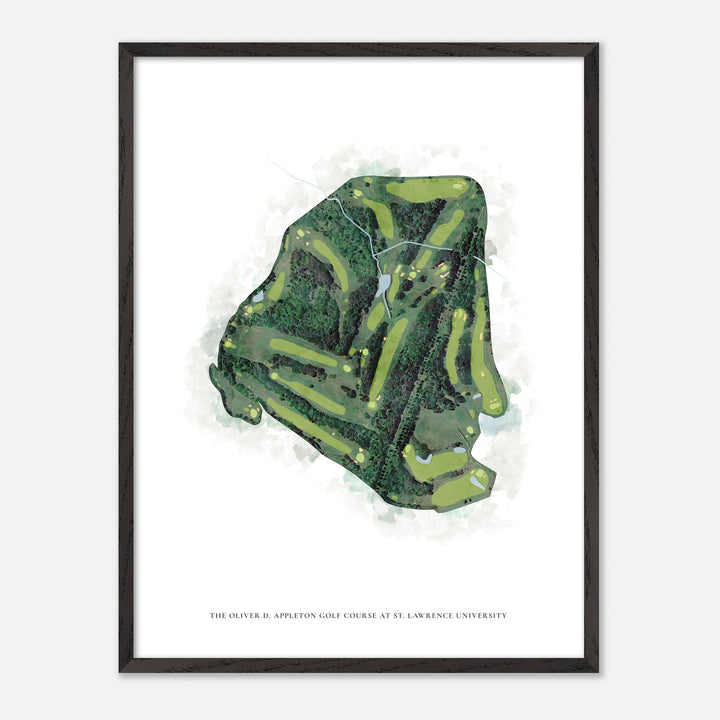 Print of The Oliver D. Appleton Golf Course At St. Lawrence University Classic Map