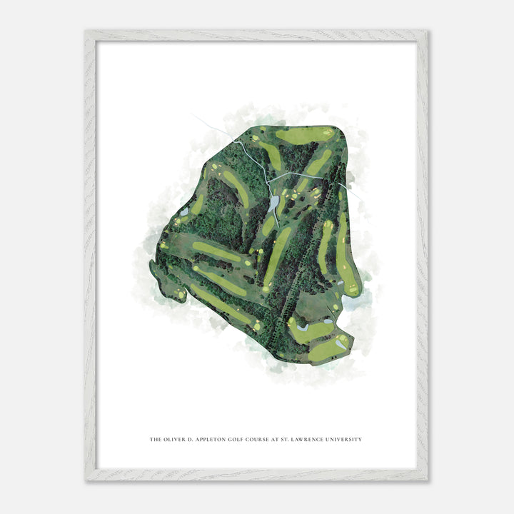 Print of The Oliver D. Appleton Golf Course At St. Lawrence University Classic Map